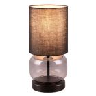 Czarna lampa stołowa retro, Vita, z przełącznik
