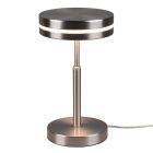 Niklowa lampa stołowa nowoczesna, Marjon, 6W, 3000K LED, z przełącznik