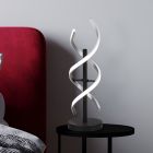 Chromowana lampa stołowa design, Sylvian, 20W, regulowana ciepła do zimnej bieli LED, z dotykowy ściemniacz