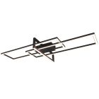 Czarny plafon sufitowy nowoczesny, Hatun, 34W, 3000K LED