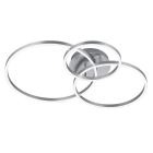 Niklowy plafon sufitowy nowoczesny, Elze, 28W, RGBW LED, z pilot