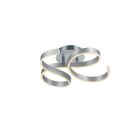 Srebreny plafon sufitowy nowoczesny, Davu, 40W, 3000K LED