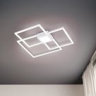 Biały plafon sufitowy nowoczesny, Kimoni, 38W, 4000K LED, ściemniana w 3 krokach