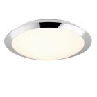 Chromowana lampa łazienkowa sufitowa plastikowa, Ronan, 12W, 3000K LED, IP44