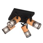 Czarny spot sufitowy vintage, Jessica