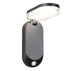 Czarny kinkiet solarny zewnętrzny nowoczesny, Laquisha, 3W, 4000K LED, IP44