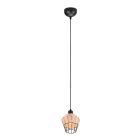 Rattanowa lampa wisząca brązowa, Mirne