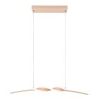 Brązowa lampa wisząca design, Quirinus, 18W, 4000K LED