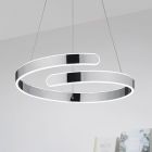 Chromowana lampa wisząca design, Resy, 37W, 4000K LED, ściemniana w 3 krokach
