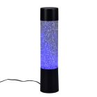 Czarna lampa stołowa nowoczesna, Umar, 1W, RGB LED, z przełącznik