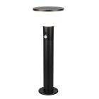 Czarna lampa podłogowa zewnętrzna solarna nowoczesna, Nebahat, 3W, 4000K LED, IP44