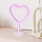 Różowa lampa stołowa dla dzieci plastikowa, Sorian, 1W, 3000K LED