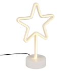 Biała lampa stołowa dla dzieci plastikowa, Sario, 1W, 3000K LED