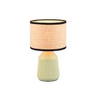 Ceramiczna lampa stołowa zielona, Shivam