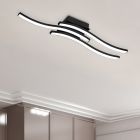 Czarny plafon sufitowy nowoczesny, Go, 5W, 3000K LED