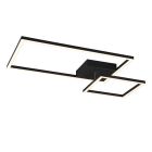 Czarny plafon sufitowy nowoczesny, Binc, 25W, 3000K LED
