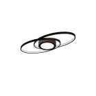 Antracytowy plafon sufitowy nowoczesny, Sarama, 27W, 3000K LED