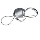 Chromowana lampa sufitowa design, Renso, 28W, 4000K LED, ściemniana w 3 krokach