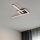 Czarna lampa sufitowa design, Mahad, 17W, 3000K LED