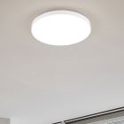 Biały plafon sufitowy plastikowy, Sharde, 18W, 4000K LED, IP44