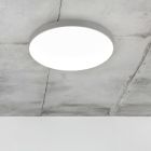 Szary plafon sufitowy plastikowy, Sharde, 18W, 4000K LED, IP44