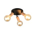Brązowy spot sufitowy vintage, Rihab