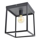 Industrialna lampa sufitowa czarna, Redox
