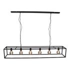 Industrialna lampa wisząca nad stół do jadalni czarna, Redox