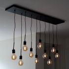 Industrialna lampa wisząca czarna, Bolb