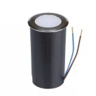 Nowoczesna lampa najazdowa srebrna, Marcus, 1W, 6500K LED, IP67