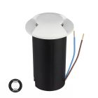 Nowoczesna lampa najazdowa biała, Marcus, 1W, 3000K LED, IP67