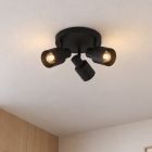 Aluminiowy spot sufitowy czarny, Eleno