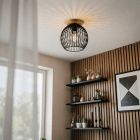 Industrialna lampa sufitowa czarna, Wiro