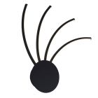 Nowoczesny kinkiet złoty, Laurina, 11W, regulowana ciepła do zimnej bieli LED