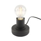 Aluminiowa lampa stołowa bez abażur czarna, Rika