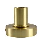 Aluminiowa lampa stołowa bez abażur złota, Rika, z przełącznik