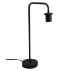 Aluminiowa lampa stołowa bez abażur czarna, Rika