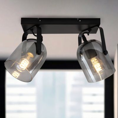 Design spot sufitowy szary, Clyde