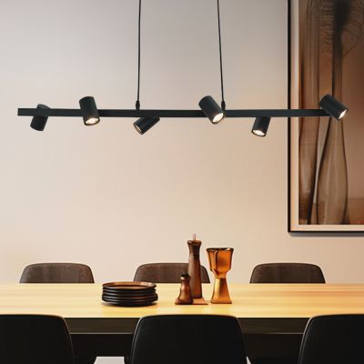 Nowoczesna lampa wisząca czarna, Carlos