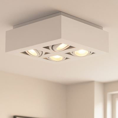 Nowoczesna oprawa natynkowa biała, Akira