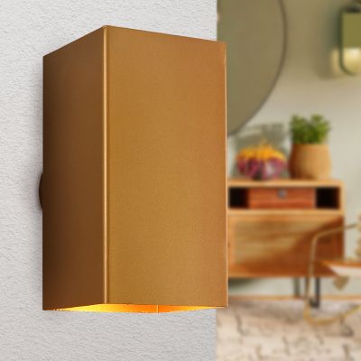 Nowoczesny kinkiet mosiądz, Mac