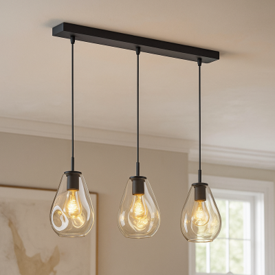 Design lampa wiszaca bursztynowa, Evito