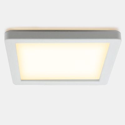 Plastikowa lampa łazienkowa sufitowa biała, Shivani, 15W, 3000K LED, IP44