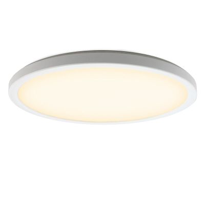 Plastikowy plafon sufitowy biały, Shona, 22W, 3000K LED, ściemniana w 3 krokach