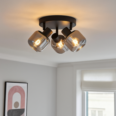 Nowoczesny spot sufitowy czarny, Craig