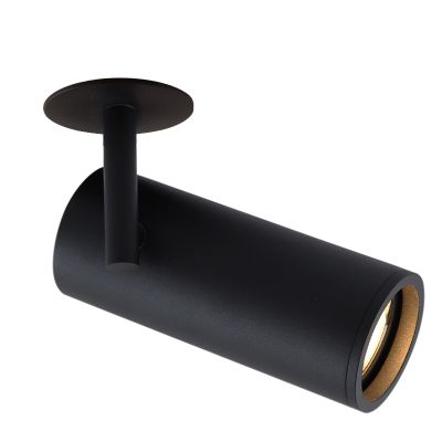 Nowoczesna oprawa sufitowa wpuszczana czarna, Nadi