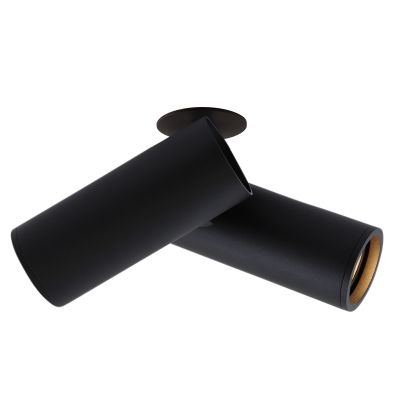 Nowoczesna oprawa sufitowa wpuszczana czarna, Nadi