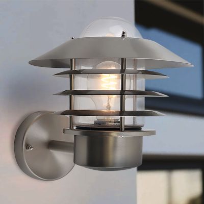 Stal Nierdzewna lampa zewnętrzna srebrna, Felice, IP44