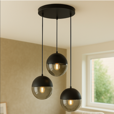 Design lampa wisząca szara, Nalini