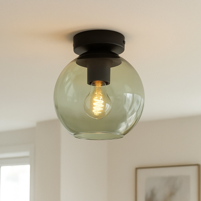 Design lampa sufitowa zielona, Giada
